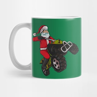 ATV Santa Claus Off Road Christmas Mug